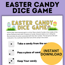 Load image into Gallery viewer, Easter Game | Easter Dice Game for Kids | Party Games
