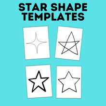 Load image into Gallery viewer, Star Shape Template for Crafts | Star Crafts | Star Shapes
