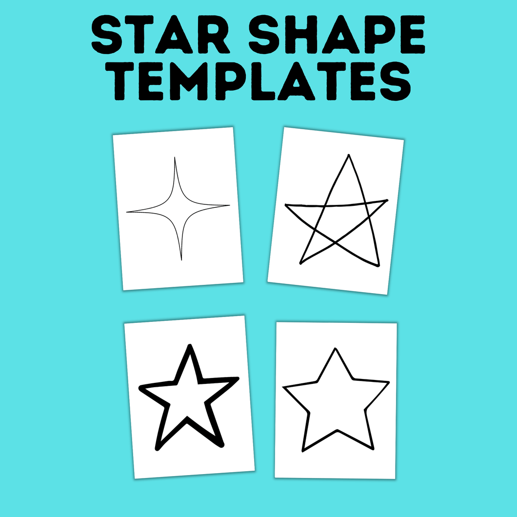 Star Shape Template for Crafts | Star Crafts | Star Shapes