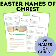 Load image into Gallery viewer, Easter Names of Christ Advent Calendar | Names of Christ | Easter Activity | Easter Printables | Easter for Family | Family Activities
