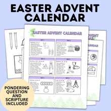 Load image into Gallery viewer, Easter Story Activity | Easter Crafts | Easter Lesson | Easter Advent Calendar
