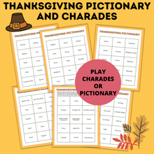 Load image into Gallery viewer, Thanksgiving Pictionary and Charades for Kids
