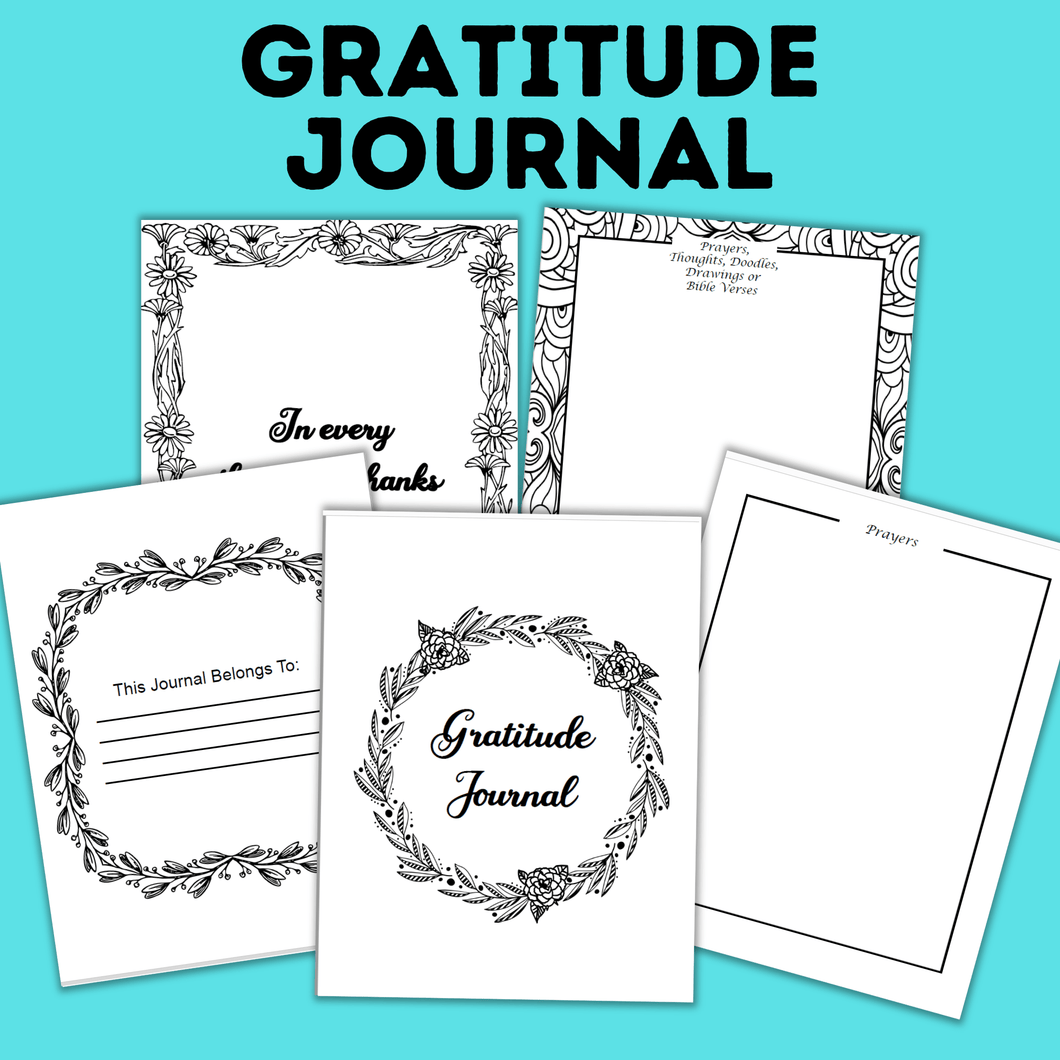 Gratitude Journal | Learn Gratitude | Grateful Journal