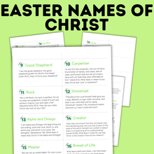 Load image into Gallery viewer, Easter Names of Christ Advent Calendar | Names of Christ | Easter Activity | Easter Printables | Easter for Family | Family Activities
