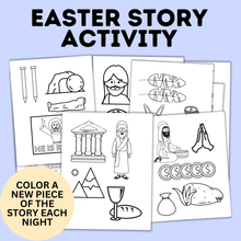 Load image into Gallery viewer, Easter Story Activity | Easter Crafts | Easter Lesson | Easter Advent Calendar
