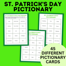 Load image into Gallery viewer, St. Patrick&#39;s Day Pictionary for Kids | Kids Games | Classroom Games
