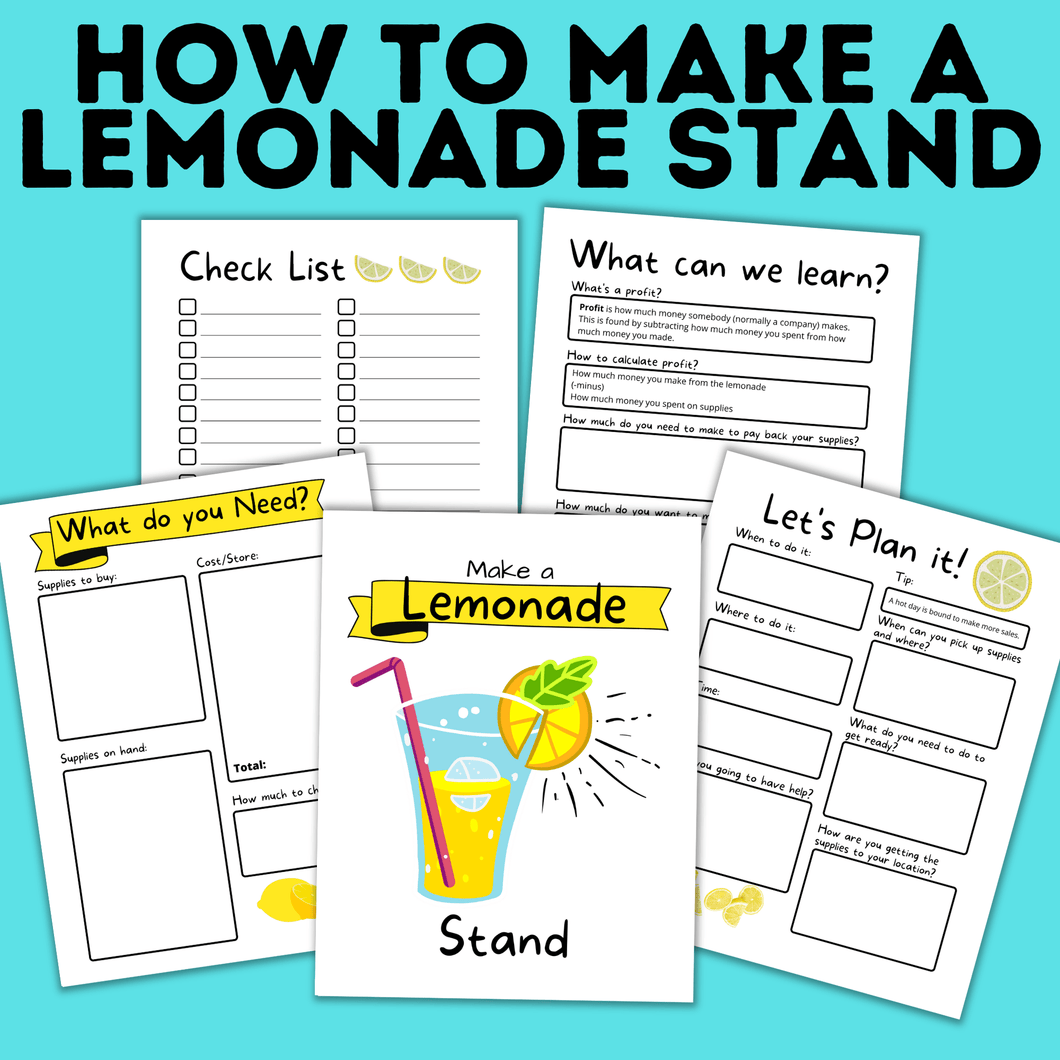 How to Make a Lemonade Stand for Kids