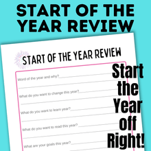 Load image into Gallery viewer, Start of the Year Review | New Year&#39;s Questions | New Year&#39;s Eve Activities
