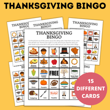 Load image into Gallery viewer, Thanksgiving Bingo | Kids Activities | Thanksgiving Games | Kids Games
