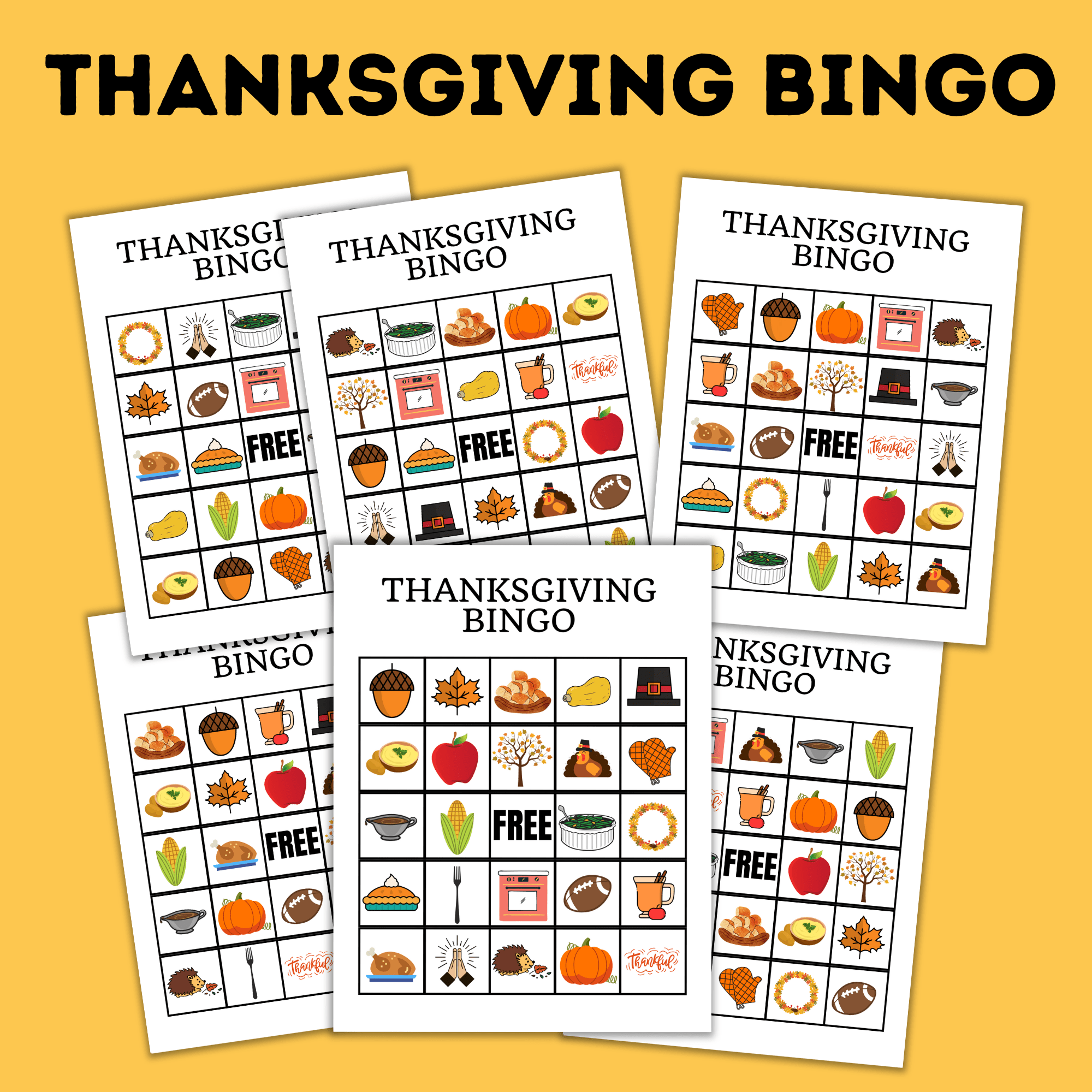 Thanksgiving Bingo | Kids Activities | Thanksgiving Games | Kids Games ...