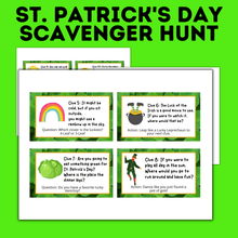Load image into Gallery viewer, St. Patrick&#39;s Day Treasure Hunt | Kids Party Games

