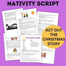 Load image into Gallery viewer, The Nativity Activity Skit and Play for Kids to Act Out
