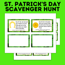 Load image into Gallery viewer, St. Patrick&#39;s Day Treasure Hunt | Kids Party Games
