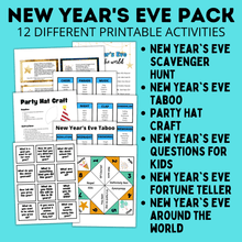 Load image into Gallery viewer, New Year&#39;s Eve Game and Printable Pack for Kids
