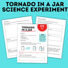 Load image into Gallery viewer, Tornado in a Jar Science Experiment for Kids | Easy Science for Little Kids | STEM Activities | Science for Kids
