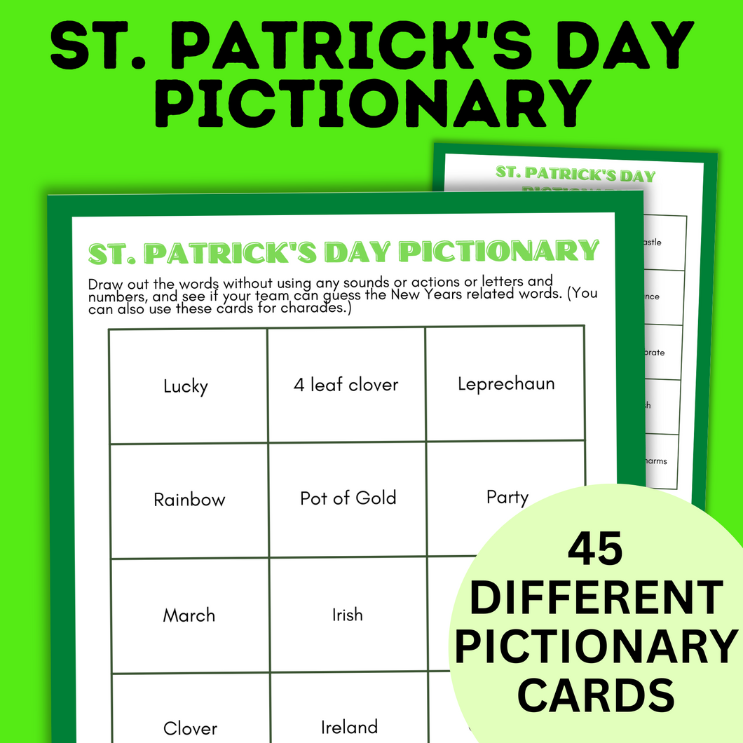 St. Patrick's Day Pictionary for Kids | Kids Games | Classroom Games