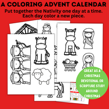 Load image into Gallery viewer, Kid&#39;s Christmas Nativity Advent Calendar | Kids Christmas Calendar
