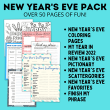 Load image into Gallery viewer, New Year&#39;s Eve Game and Printable Pack for Kids
