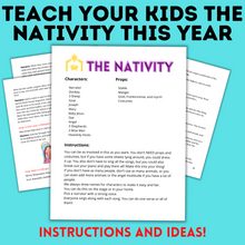 Load image into Gallery viewer, The Nativity Activity Skit and Play for Kids to Act Out
