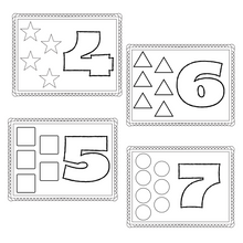 Load image into Gallery viewer, Play Doh Number and Shapes Placemats for Toddlers and Preschoolers
