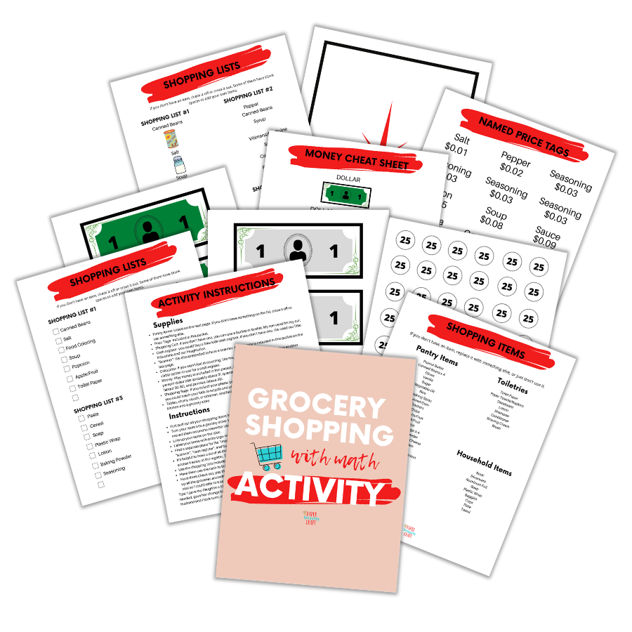Grocery Store Activity Packet