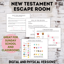 Load image into Gallery viewer, Bible Escape Room | New Testament Escape Room for Kids | Kids Games | Easter Games
