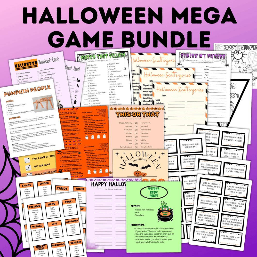 Halloween Kids Mega Game Bundle | Halloween Games