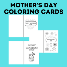 Load image into Gallery viewer, Mother&#39;s Day Cards | Coloring Cards for Mother&#39;s Day | Kids Cards
