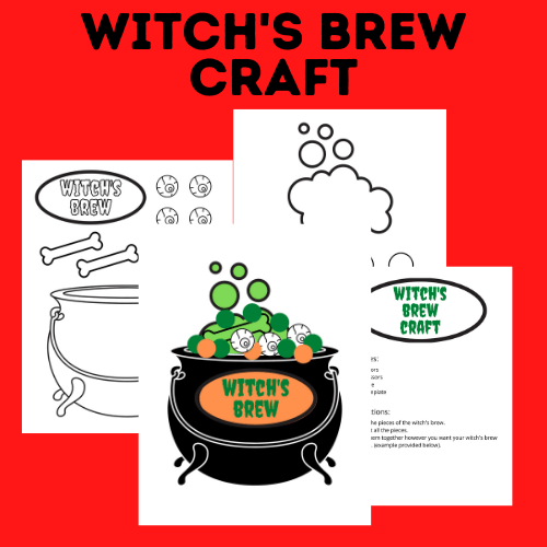 Halloween Witch's Brew Caldron Craft