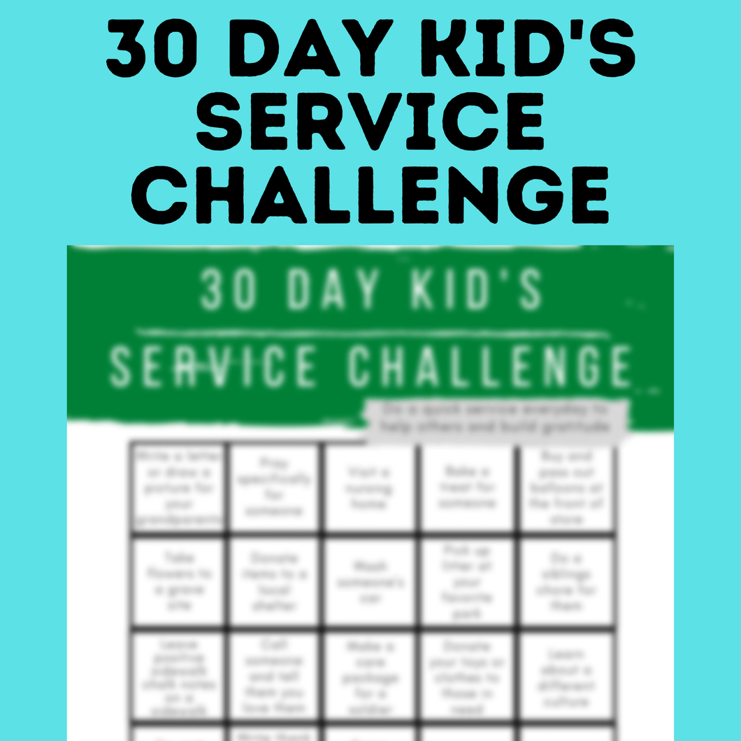 30 Day Kid's Service Challenge