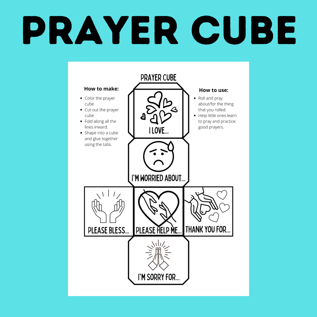 Prayer Cube | Prayer Activities