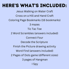 Load image into Gallery viewer, Sunday School Activity Fun Pack | Sunday School Printables | Church Activities
