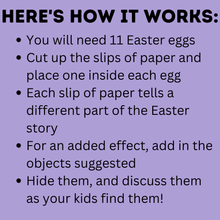 Load image into Gallery viewer, Easter Resurrection Eggs Template and Instructions | Easter Religious Eggs
