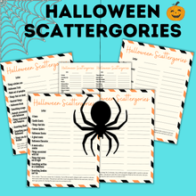 Load image into Gallery viewer, Halloween Games | Halloween Scattergories | Party Games
