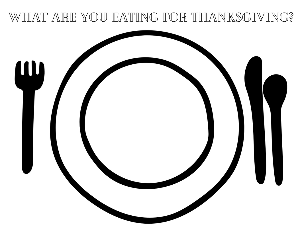FREE What Are You Eating for Thanksgiving Coloring Page