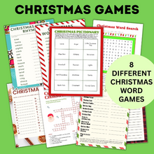 Load image into Gallery viewer, Christmas Word Game Bundle for Kids | Christmas Games for Kids
