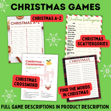 Load image into Gallery viewer, Christmas Word Game Bundle for Kids | Christmas Games for Kids
