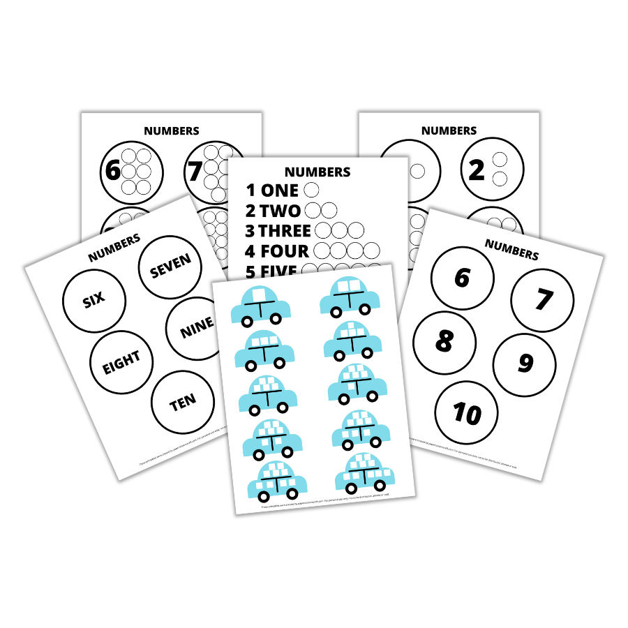 Toddler Counting Activity Printable